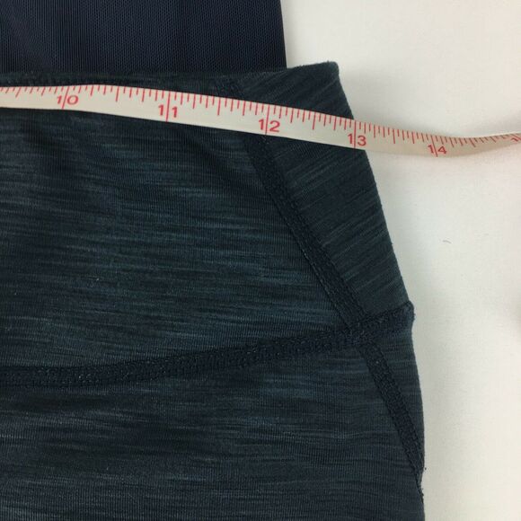 Zella Navy Blue Heathered Mesh Calves Cropped Leg - Picture 7 of 13
